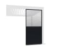 Weide Pavillonseitenteil Anthrazit Aluminium Lamellenwand Bild 2