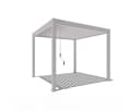 Weide Pergola Classic Pavillon Terrassenüberdachung Aluminium 3x3m Ivory Sand Bild 2