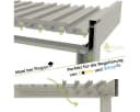 Weide Pergola Classic Pavillon Terrassenüberdachung Aluminium 3x3m Ivory Sand Bild 4