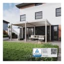 Weide Classic Pergola Aluminium freistehend Lamellendach Ivory Sand Bild 1