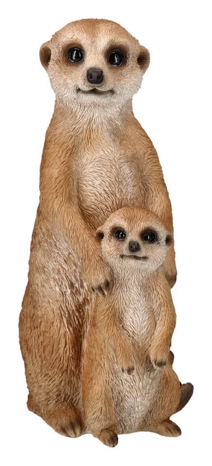 Figuren Shop GmbH Gartenfigur Erdmännchen Familie Bunt - Bild 2