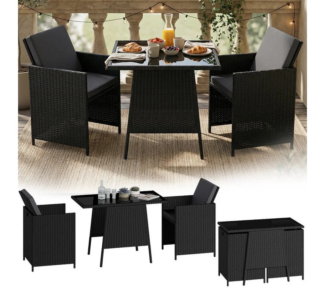 STEELSØN Gartenlounge-Set Xenara 3-teilig mit 2 Stühlen und Tisch - Bild 2