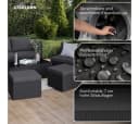STEELSØN Gartenlounge-Set Noctura Schwarz Anthrazit Polyrattan Bild 3