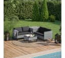 STEELSØN Gartenlounge-Set Alniyat 4-sitzig Grau Anthrazit Bild 1