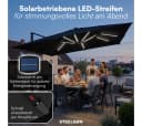 STEELSØN Sonnenschirm Lyrion Schwarz mit LED-Beleuchtung Bild 4