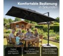 STEELSØN Sonnenschirm Lyrion Schwarz mit LED-Beleuchtung Bild 5