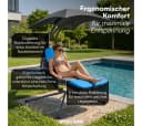 STEELSØN Hängesessel Nyria Schwebeliege mit Sonnendach Anthrazit Bild 1
