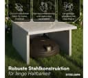 STEELSØN Mähroboter-Garage Drakon Silber Pultdach Bild 5