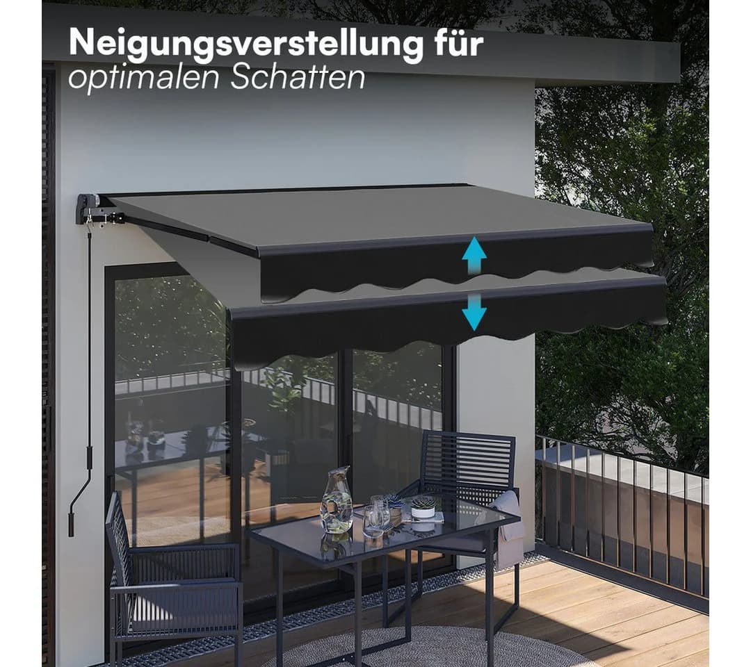 STEELSØN Gelenkarmmarkise Kestria Anthrazit Aluminium-Kassette - Bild 5