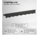 STEELSØN Gelenkarmmarkise Kestria wetterfest Anthrazit Aluminium-Kassette Bild 4
