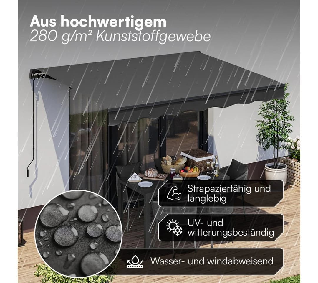 STEELSØN Gelenkarmmarkise Kestria Anthrazit - Bild 3