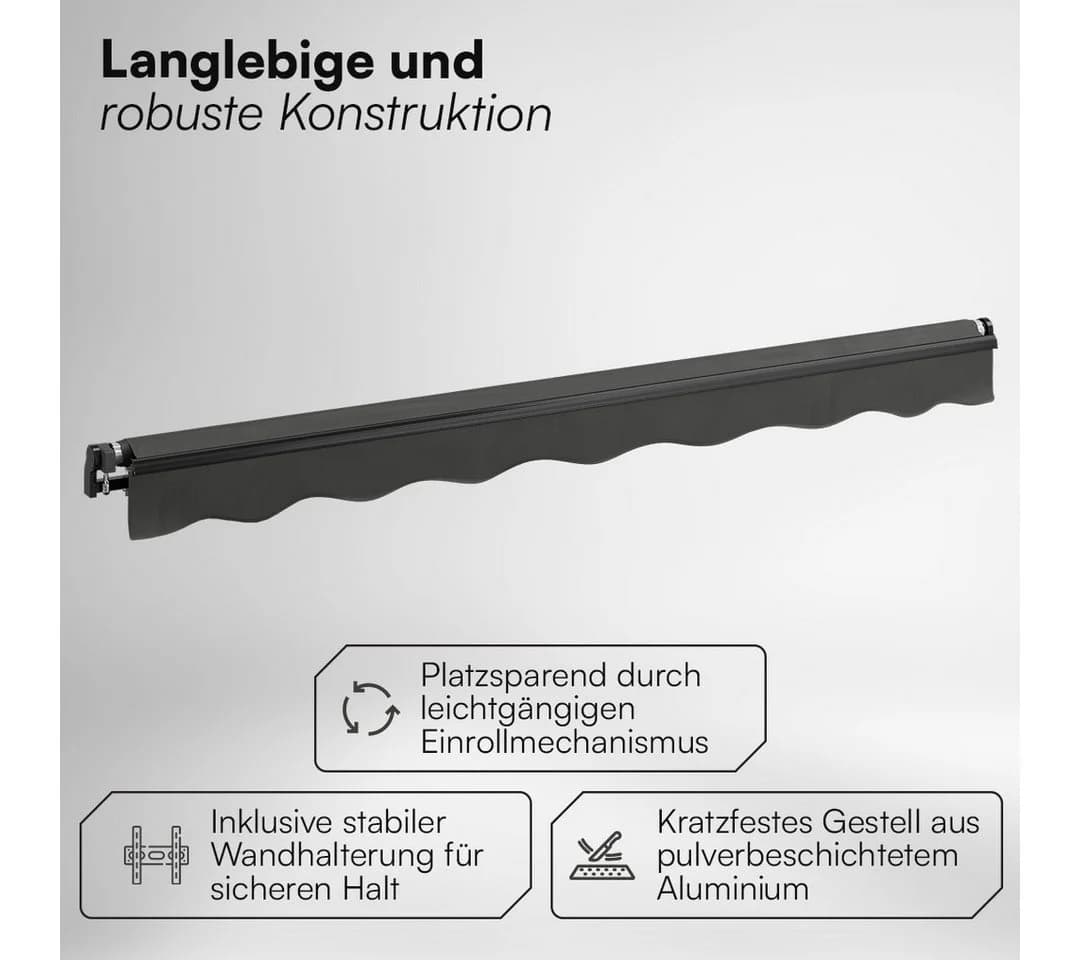 STEELSØN Gelenkarmmarkise Kestria Anthrazit - Bild 4