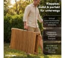 STEELSØN Gartenliege Ophira Akazienholz verstellbare Kopfstütze faltbar Bild 4