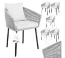 STEELSØN Gartenstuhl Nair 6er Set hellgrau mit Kissen Bild 2