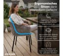 STEELSØN Gartenstuhl Nair 6er Set hellgrau mit Kissen Bild 3