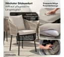 STEELSØN Gartenstuhl Nair 6er Set Beige Poly Rattan Bild 1