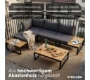 STEELSØN Gartenlounge-Set Zandra Akazienholz Schwarz Bild 5