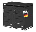 STEELSØN Mülltonnenbox Diorus 120L Graphitschwarz 2 Türen Bild 2