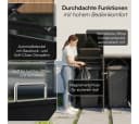 STEELSØN Mülltonnenbox Diorus 120L Graphitschwarz 2 Türen Bild 3