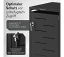 STEELSØN Mülltonnenbox Diorus 120L Graphitschwarz 2 Türen Bild 4