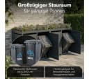 STEELSØN Mülltonnenbox Thoria Anthrazit mit Pflanzendach für 4 Tonnen Bild 1