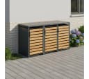 STEELSØN Mülltonnenbox Kestra 240L Holzoptik Bild 1