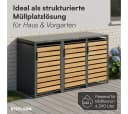 STEELSØN Mülltonnenbox Kestra 240L Holzoptik Bild 3
