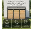 STEELSØN Mülltonnenbox Kestra 240L Holzoptik Bild 5