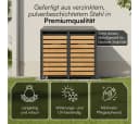 STEELSØN Mülltonnenbox Kestra 120L Holzoptik Stahl Bild 5
