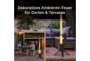 Gardenflare Feuerschale Edelstahl Schwarz Feuersäule für Garten Bild 2