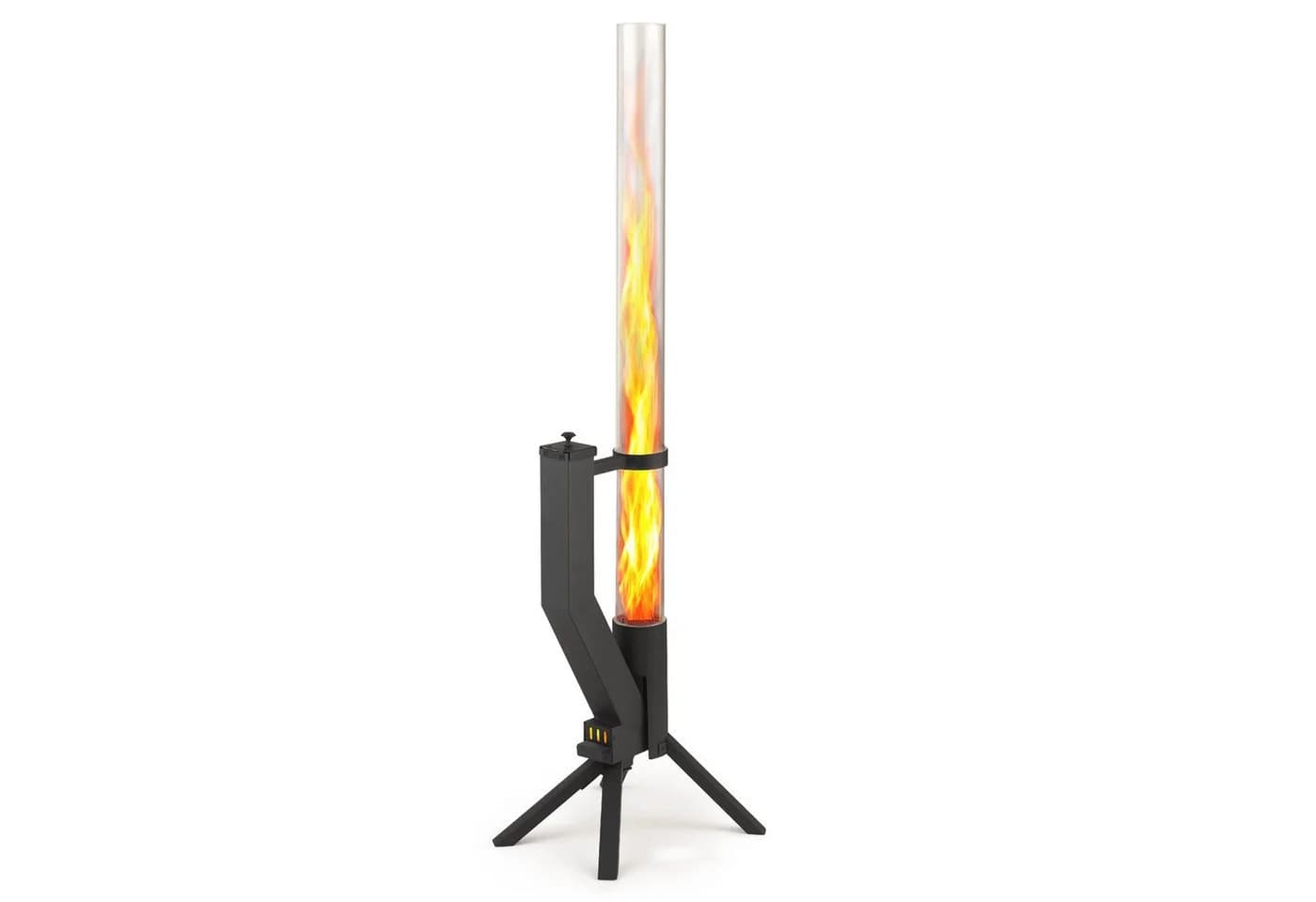 Gardenflare Feuerschale Edelstahl Schwarz Feuersäule für Garten - Bild 5