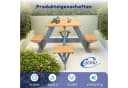 Coemo Garten-Kindersitzgruppe ROMY Braun Holz Picknicktisch 4 Sitze Bild 4