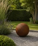 Seyila Home Dekokugel Metall Edelrost Garten Deko Bild 1