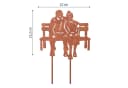 VERDOBA Gartenstecker Eisen Rost & Silber Deko Figuren Bild 1