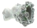 Dekoleidenschaft Blumentopf Büste "Rosenkrone" Grau Polyresin Bild 5