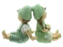 Dekoleidenschaft Dekofigur Frühling Set 2 St. Polyresin Grün Bild 4