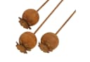 Gartenstecker Mohn 3er Set Metall Rostfinish 60-100cm Bild 4