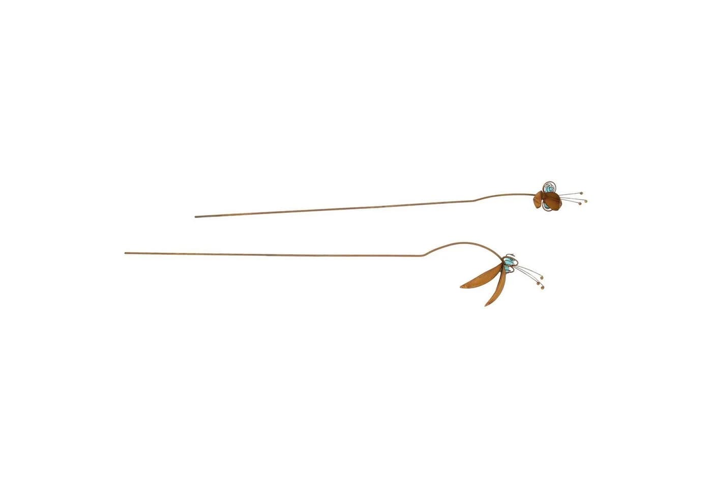 Dekoleidenschaft Gartenstecker Verrückte Vögel Metall Rost Finish 107 cm - Bild 5
