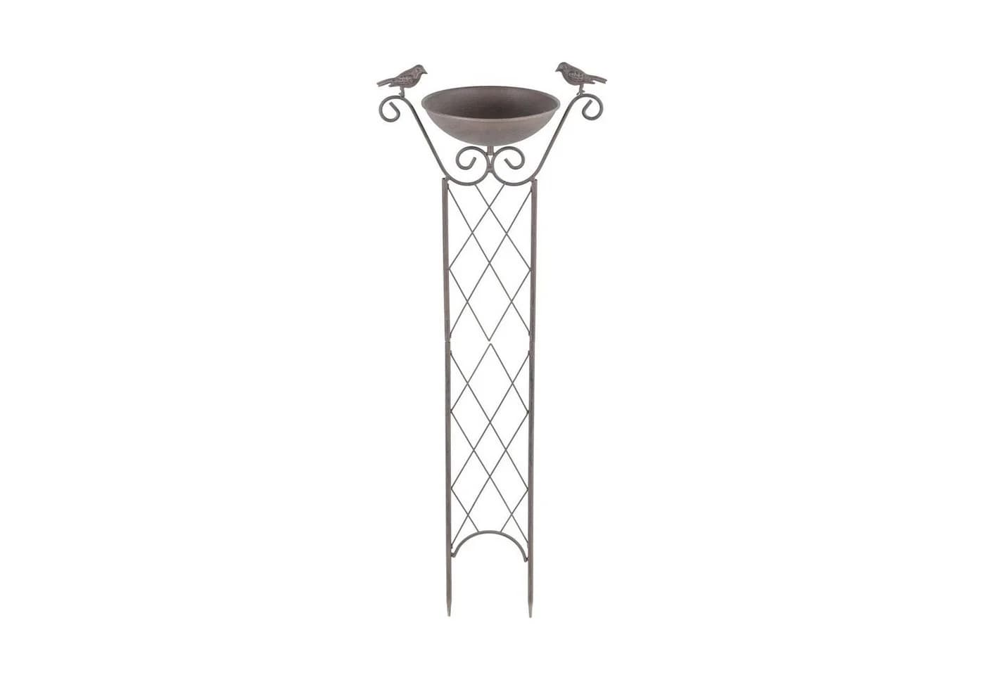 Dekoleidenschaft Gartenstecker Vogeltränke Metall Rostoptik - Bild 2