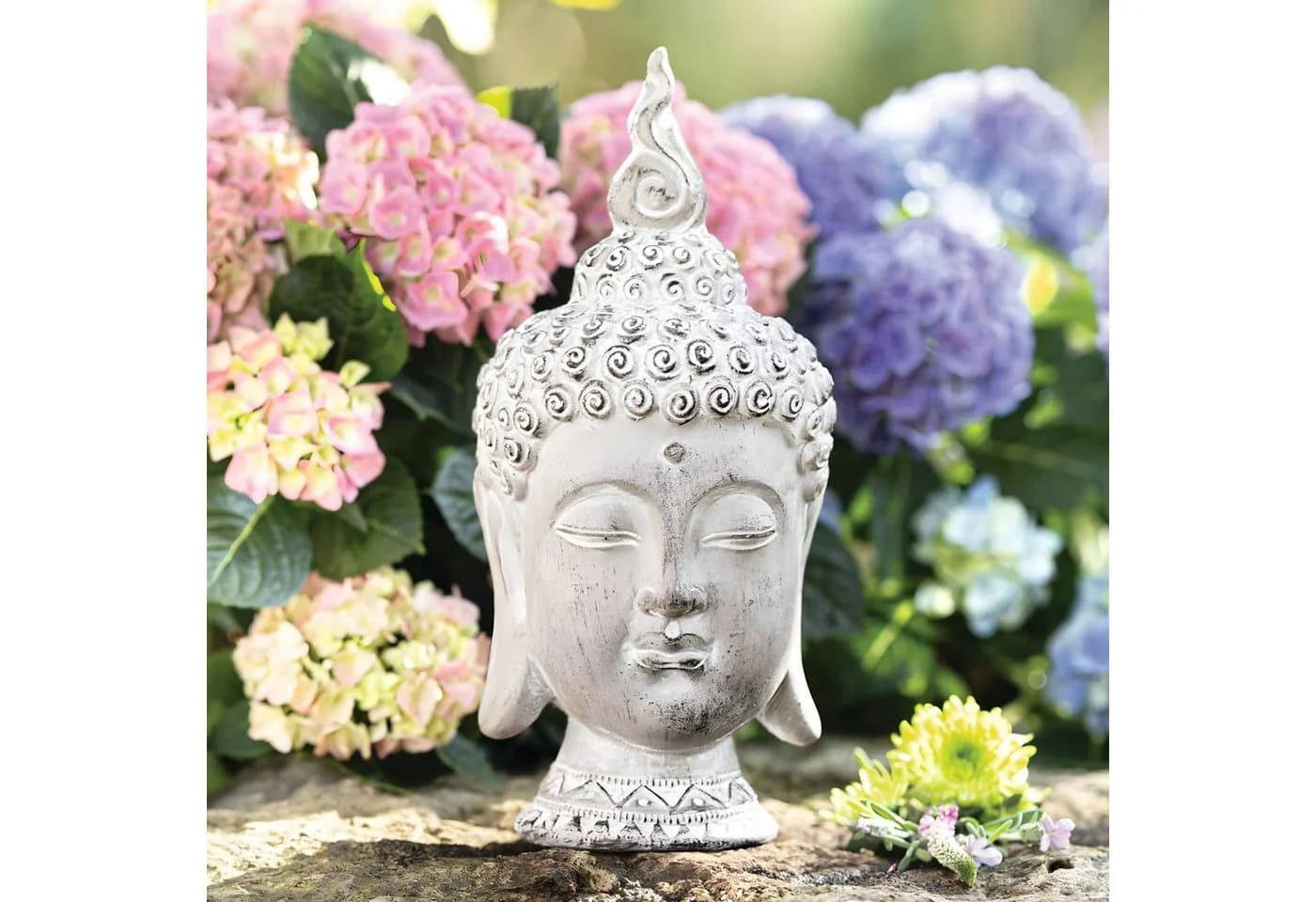 Dekoleidenschaft Buddhafigur Relax Magnesiumoxid 32 cm - Bild 3