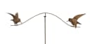 Dekoleidenschaft Gartenstecker Vogelwippe Metall Braun Bild 2