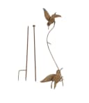 Dekoleidenschaft Gartenstecker Vogelwippe Metall Braun Bild 4
