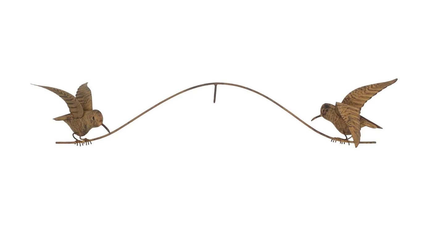 Dekoleidenschaft Gartenstecker Vogelwippe Metall Braun - Bild 5