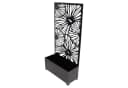 Dekoleidenschaft Blumenkasten mit Rankgitter Metall Schwarz Bild 2