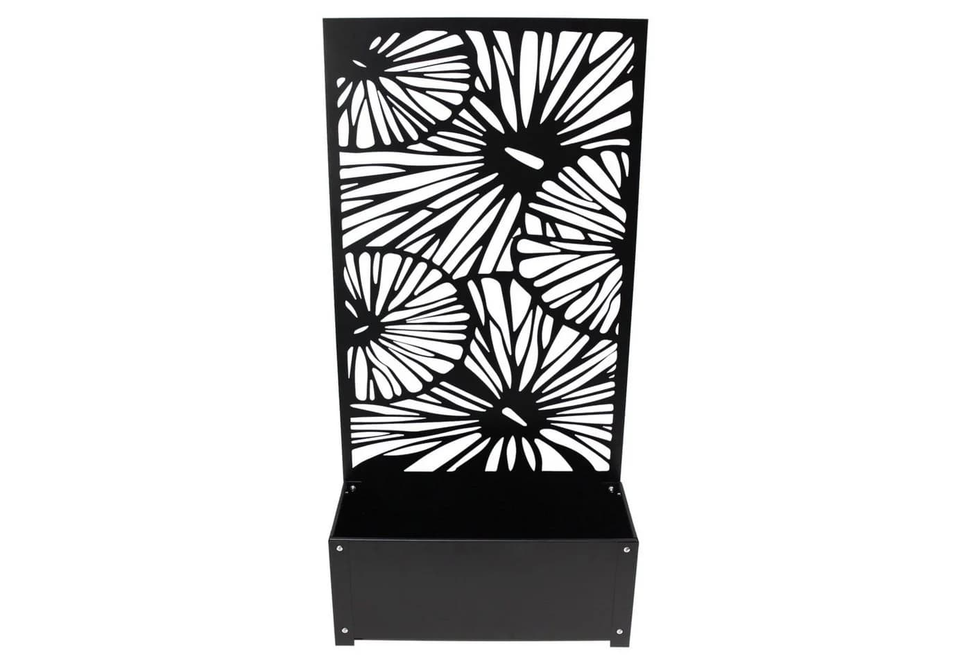 Dekoleidenschaft Blumenkasten mit Rankgitter Metall Schwarz - Bild 3