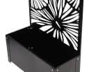 Dekoleidenschaft Blumenkasten mit Rankgitter Metall Schwarz Bild 5