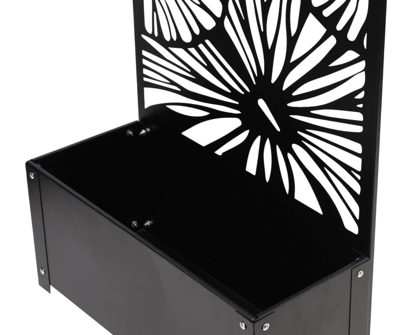 Dekoleidenschaft Blumenkasten mit Rankgitter Metall Schwarz - Bild 5