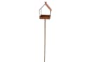 Dekoleidenschaft Gartenstecker Vogelhaus Metall Braun Edelrost Bild 4
