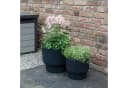 VidaAtHome.de Blumentopf Design-Pflanzgefäße-Set ULEY (2er Set) Anthrazit Bild 1