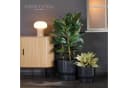 VidaAtHome.de Blumentopf Design-Pflanzgefäße-Set ULEY (2er Set) Anthrazit Bild 5